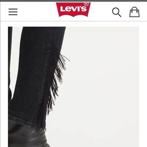 Levi 721 High Waist Fringe jeans